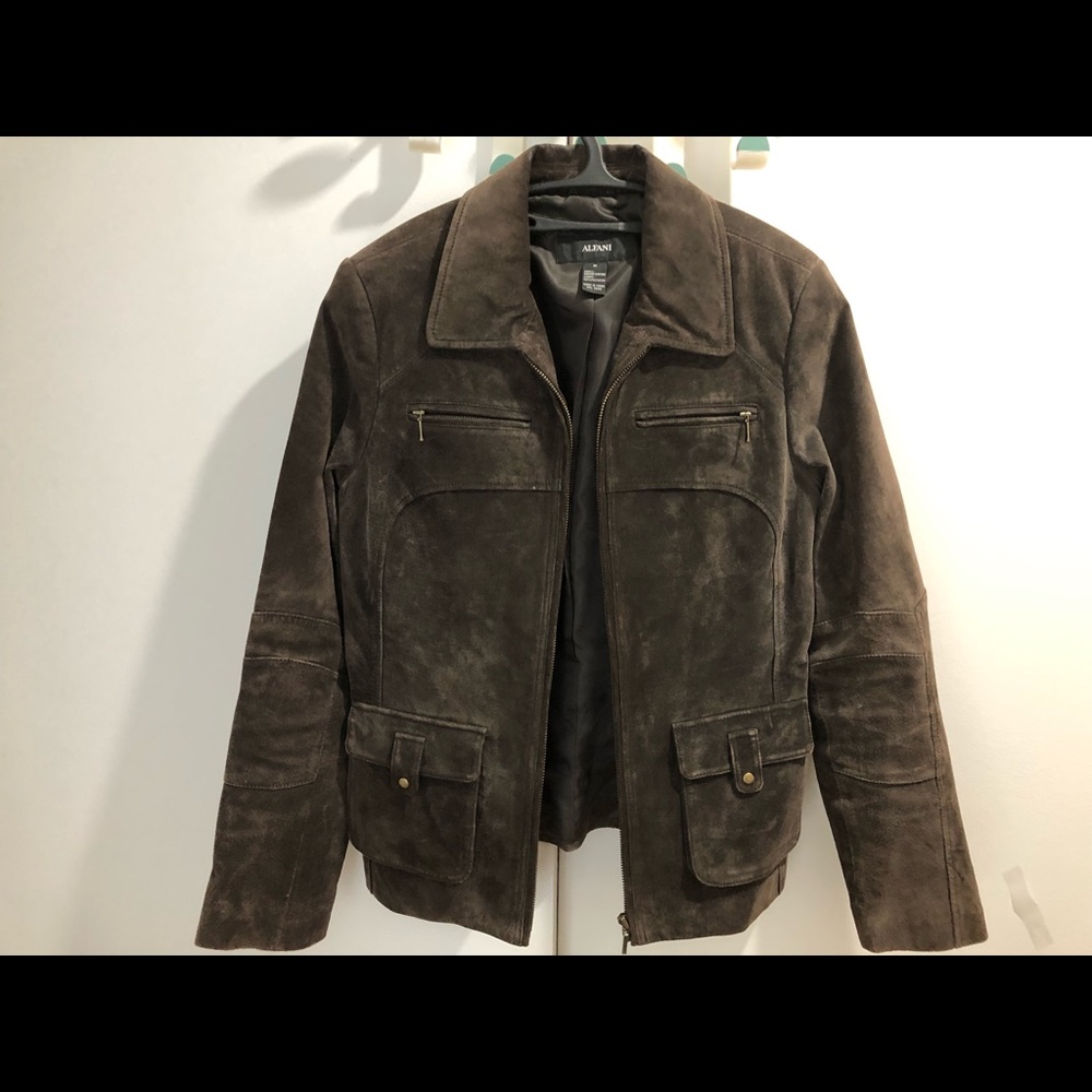 Brown suede jacket